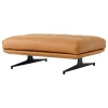 &Tradition Sitzgelegenheiten-&Tradition Inland AV32 Pouf, schwarz - cognacbraunes Noble-Leder