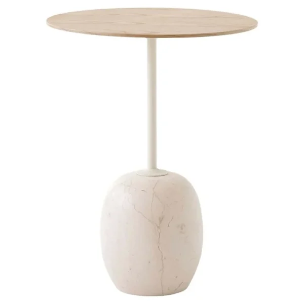 &Tradition Tische-&Tradition Lato LN8 Couchtisch, Eiche - Creme Diva Marmor