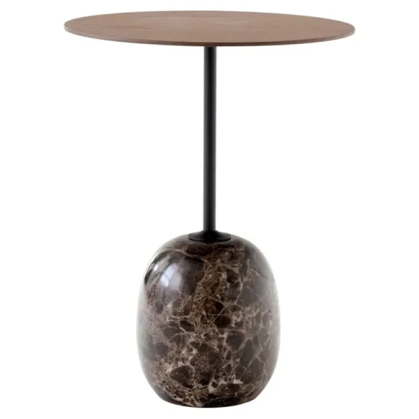 &Tradition Tische-&Tradition Lato LN8 Couchtisch, Walnuss - Emperador Marmor