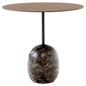 &Tradition Tische-&Tradition Lato LN9 Couchtisch, Walnuss - Emperador Marmor