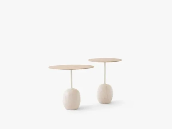 &Tradition Tische-&Tradition Lato LN9 Couchtisch, Eiche - Creme Diva Marmor