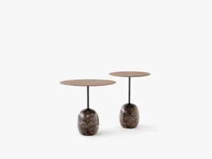 &Tradition Tische-&Tradition Lato LN9 Couchtisch, Walnuss - Emperador Marmor