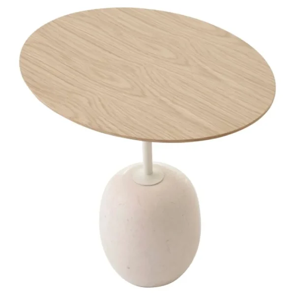 &Tradition Tische-&Tradition Lato LN9 Couchtisch, Eiche - Creme Diva Marmor