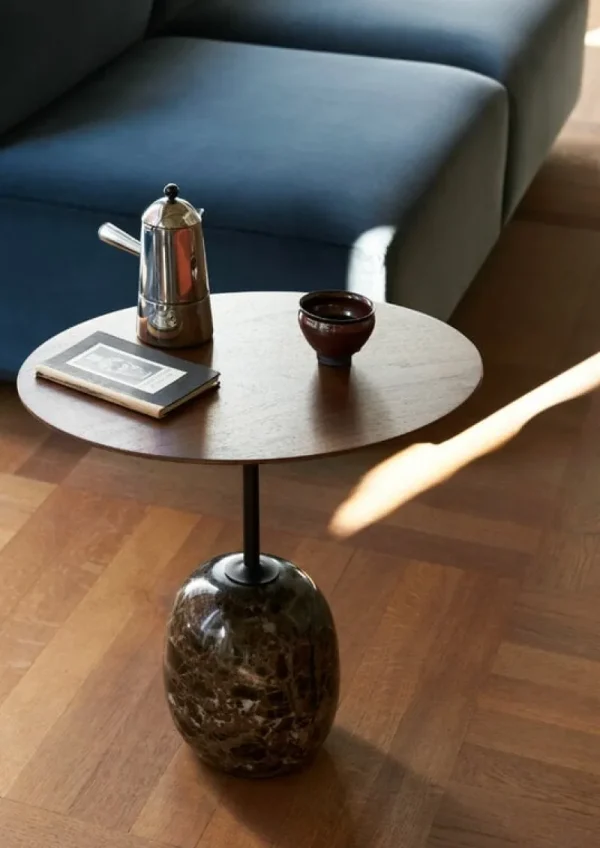 &Tradition Tische-&Tradition Lato LN9 Couchtisch, Walnuss - Emperador Marmor