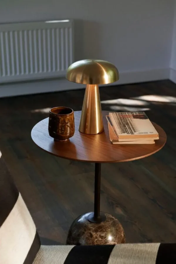 &Tradition Tische-&Tradition Lato LN8 Couchtisch, Walnuss - Emperador Marmor
