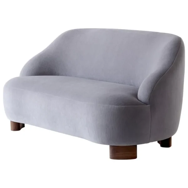 &Tradition Sofas Und Liegen-&Tradition Margas LC3 2-Sitzer-Sofa, Nussbaum - Gentle 133