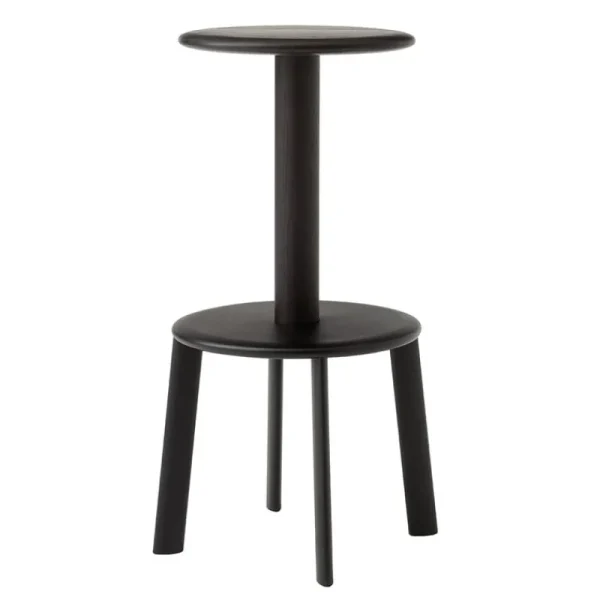 Artek Sitzgelegenheiten-&Tradition Massif AV40 Barhocker, dunkel gebeizte Eiche - warmes Schwarz