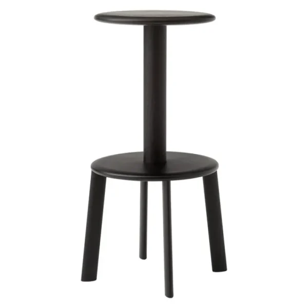 Artek Sitzgelegenheiten-&Tradition Massif AV40 Barhocker, dunkel gebeizte Eiche - warmes Schwarz