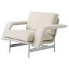 Artek Sitzgelegenheiten-&Tradition Meantime AV29 Loungesessel, poliertes Aluminium - beige Ecriture 0210