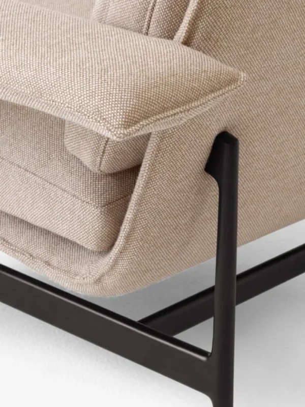 &Tradition Sitzgelegenheiten-&Tradition Meantime AV29 Loungesessel, warm black - beige Hallingdal 0220