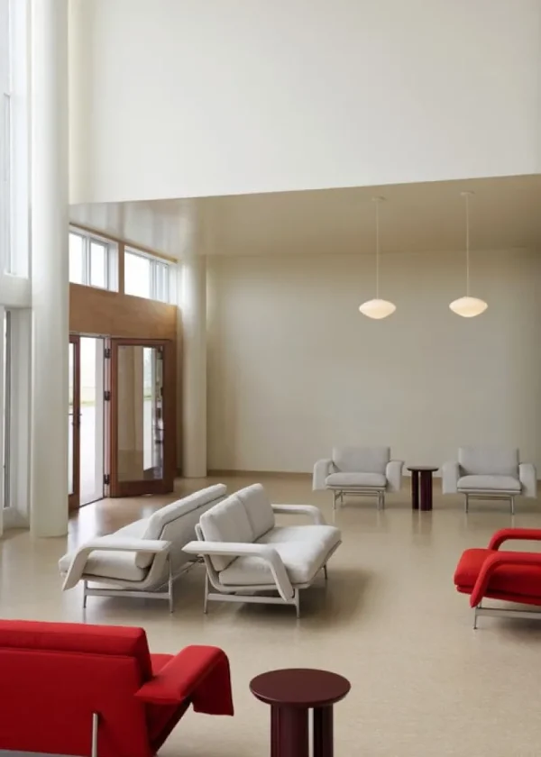 TIPTOE Sofas Und Liegen-&Tradition Meantime AV30 2-Sitzer Sofa, poliertes Aluminium - beige Ecriture 0210