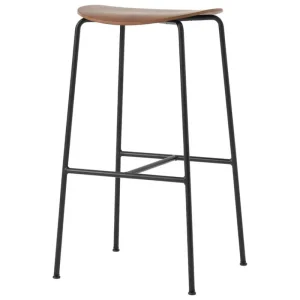 Hem Sitzgelegenheiten-&Tradition Pavilion AV38 Barhocker, 79 cm, lackierte Walnuss
