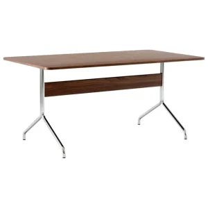 &Tradition Schreibtische Und Raumtrenner | Tische^&Tradition Pavilion AV18 Tisch, Chrom - Walnuss lackiert