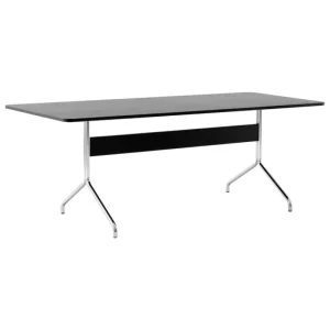 &Tradition Schreibtische Und Raumtrenner | Tische^&Tradition Pavilion AV19 Tisch, Chrom - Eiche schwarz lackiert
