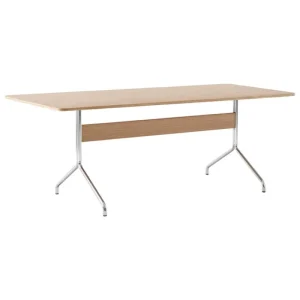 &Tradition Schreibtische Und Raumtrenner | Tische^&Tradition Pavilion AV19 Tisch, Chrom - Eiche lackiert