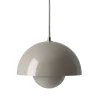 Louis Poulsen Deckenleuchten-&Tradition Pendelleuchte FlowerPot VP1, beigegrau