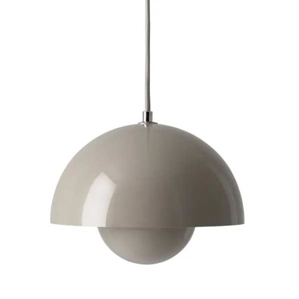 Louis Poulsen Deckenleuchten-&Tradition Pendelleuchte FlowerPot VP1, beigegrau