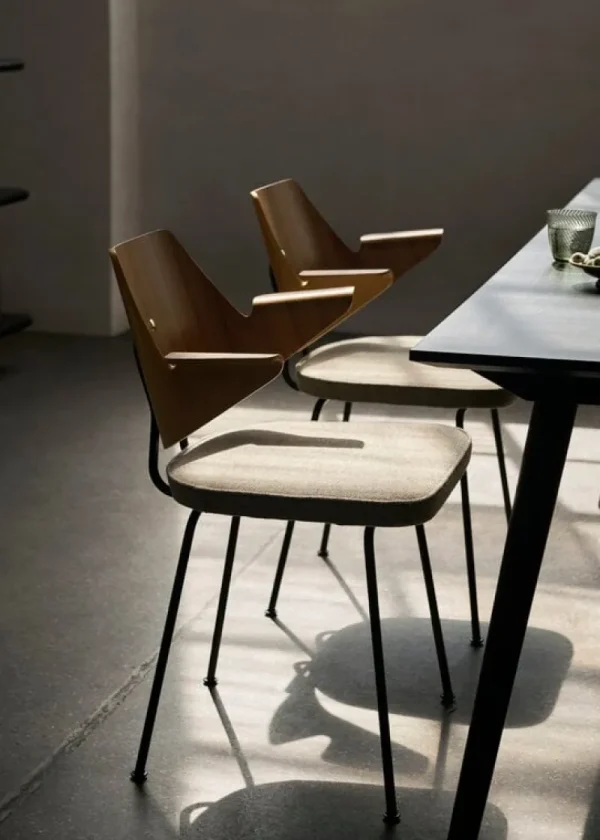 Fritz Hansen Sitzgelegenheiten-&Tradition RFH RD7 Sessel, Nussbaum- und Buchenfurnier - braun