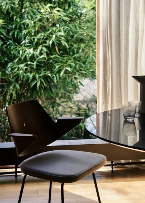 Fritz Hansen Sitzgelegenheiten-&Tradition RFH RD7 Sessel, Nussbaum- und Buchenfurnier - braun