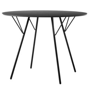 &New Tische-&Tradition RFH RD6 Terrassentisch, 97 cm, schwarz - schwarzes Laminat
