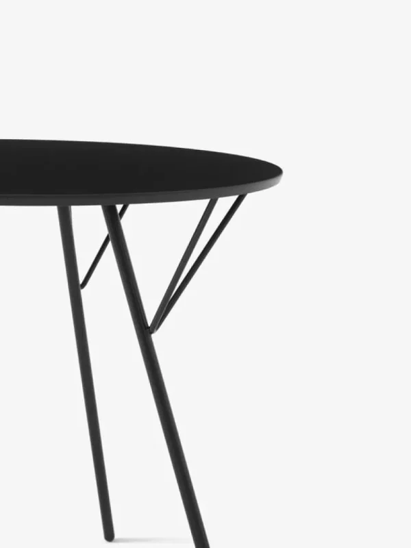 &New Tische-&Tradition RFH RD6 Terrassentisch, 97 cm, schwarz - schwarzes Laminat