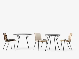 Harri Koskinen Works Sitzgelegenheiten-&Tradition RFH RD4 Terrassenstuhl, schwarz - Teak