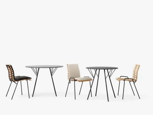 Harri Koskinen Works Sitzgelegenheiten-&Tradition RFH RD4 Terrassenstuhl, schwarz - Teak