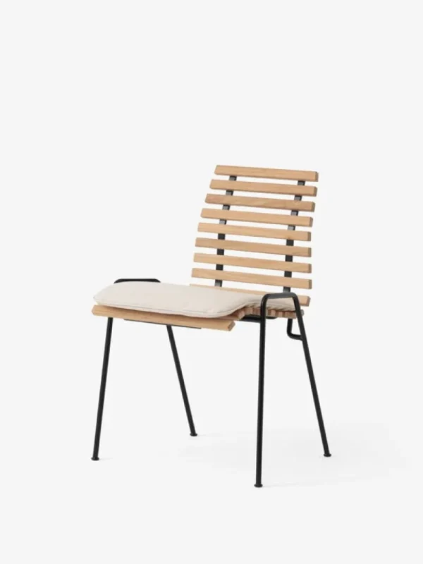 Harri Koskinen Works Sitzgelegenheiten-&Tradition RFH RD4 Terrassenstuhl, schwarz - Teak