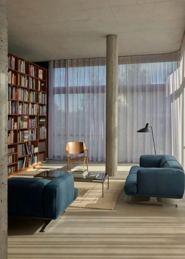 Artek Tische-&Tradition Sett LN12 Couchtisch, Rauchglas - dunkles Chrom