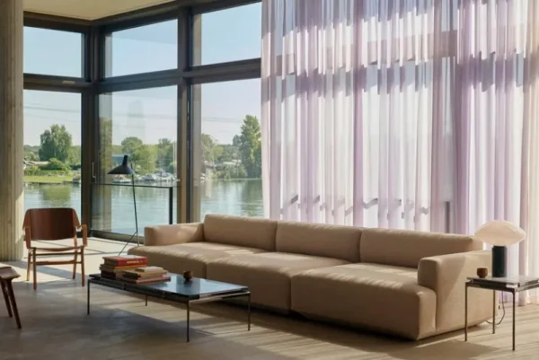 Artek Tische-&Tradition Sett LN12 Couchtisch, Rauchglas - dunkles Chrom