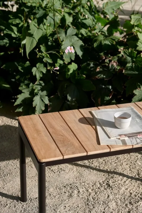 &Tradition Terrassenmöbel^&Tradition Ville AV27 Bank, 110 x 40 cm, Teakholz - Schwarz
