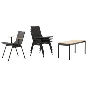 &Tradition Terrassenmöbel^&Tradition Ville AV34 Outdoor-Sessel, Schwarz