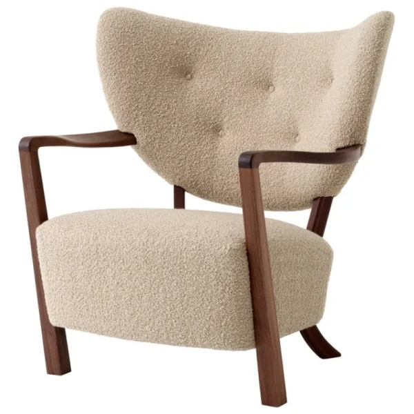 &Tradition Sitzgelegenheiten-&Tradition Wulff ATD2 Loungesessel, Karakorum 003 - Walnuss