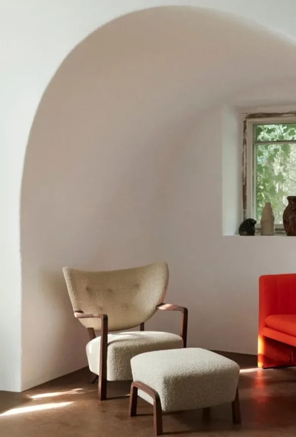 &Tradition Sitzgelegenheiten-&Tradition Wulff ATD2 Loungesessel, Karakorum 003 - Walnuss