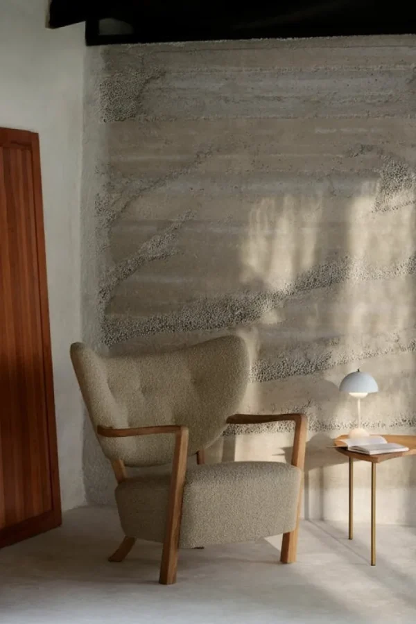 &Tradition Sitzgelegenheiten-&Tradition Wulff ATD2 Loungesessel und ATD3 Pouf, Karakorum 003, Eiche