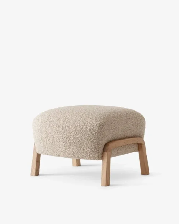 &Tradition Sitzgelegenheiten-&Tradition Wulff ATD2 Loungesessel und ATD3 Pouf, Karakorum 003, Eiche