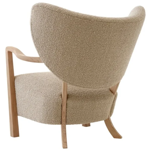 &Tradition Sitzgelegenheiten-&Tradition Wulff ATD2 Loungesessel und ATD3 Pouf, Karakorum 003, Eiche