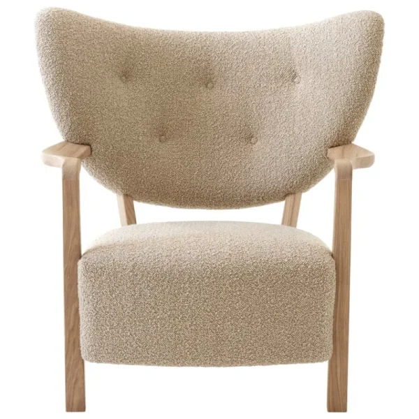 &Tradition Sitzgelegenheiten-&Tradition Wulff ATD2 Loungesessel und ATD3 Pouf, Karakorum 003, Eiche