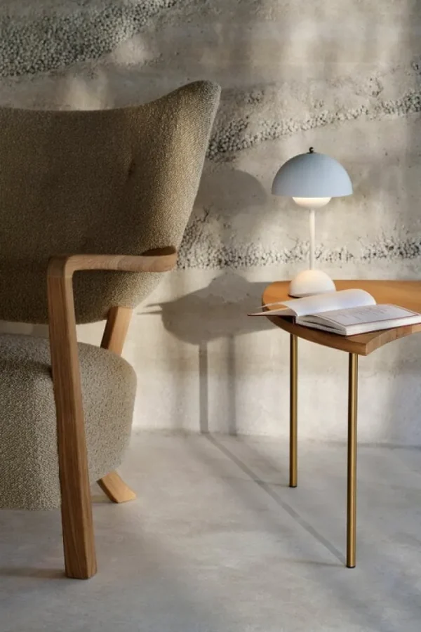 &Tradition Sitzgelegenheiten-&Tradition Wulff ATD2 Loungesessel und ATD3 Pouf, Karakorum 003, Eiche