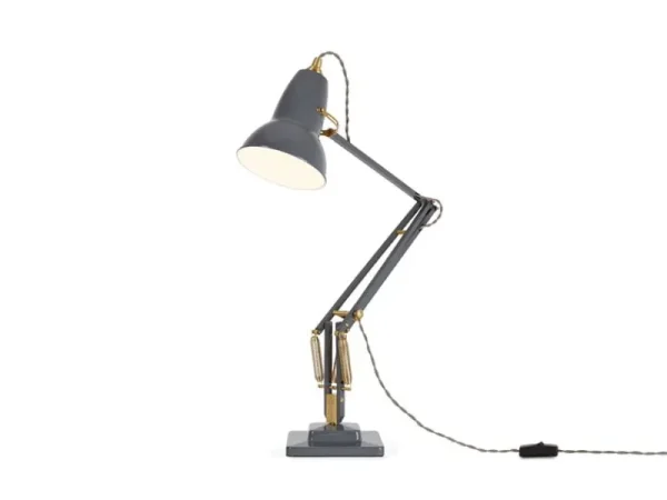 Anglepoise Bürobeleuchtung | Schreibtischlampen^Original 1227 Brass Schreibtischleuchte, Elefantengrau