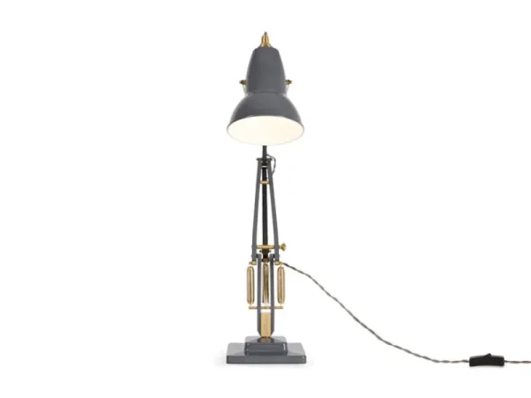 Anglepoise Bürobeleuchtung | Schreibtischlampen^Original 1227 Brass Schreibtischleuchte, Elefantengrau