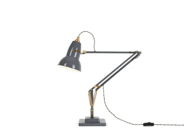 Anglepoise Bürobeleuchtung | Schreibtischlampen^Original 1227 Brass Schreibtischleuchte, Elefantengrau