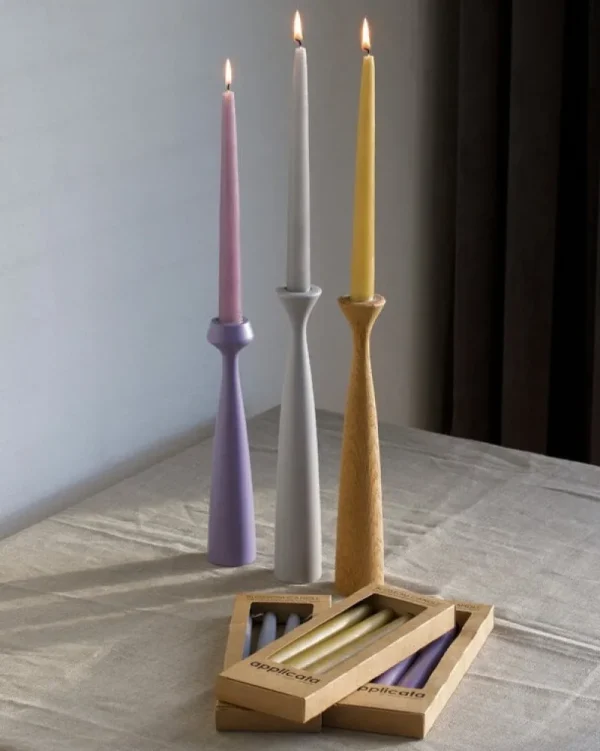 Stelton Kerzen Und Kerzenhalter-applicata Blossom Kerze, 4 Stück, Gelb
