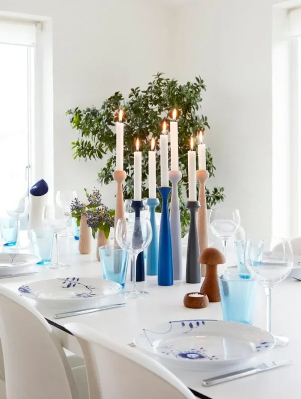 Stelton Kerzen Und Kerzenhalter-applicata Lily Kerzenhalter, Stadtgrau