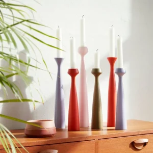 Uyuni Lighting Kerzen Und Kerzenhalter-applicata Rose Kerzenhalter, Lavendelblau