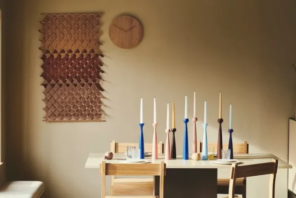 ferm LIVING Kerzen Und Kerzenhalter-applicata Tulip Kerzenhalter, Kobaltblau