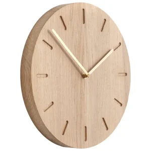 applicata Uhren-Watch:Out Wanduhr, Eiche - Messing
