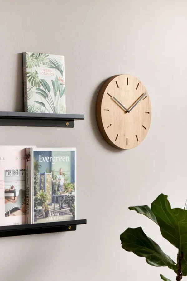 Vitra Uhren-applicata Watch:Out Wanduhr, Eiche - Grau