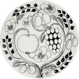 Arabia Geschirr^Teller Paratiisi 26 cm, schwarz