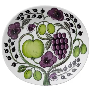 Arabia Geschirr^Teller Paratiisi, oval 25 cm, violett